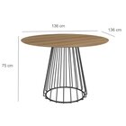 Mesa Para Sala De Jantar Redonda Durand Olmo