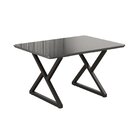 Mesa Para Sala De Jantar Retangular 120x90cm Mdf Com Vidro Im