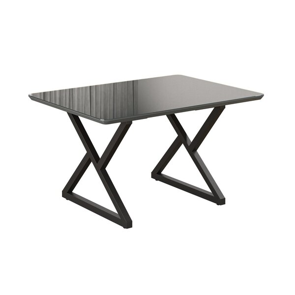 Mesa Para Sala De Jantar Retangular 120x90cm Mdf Com Vidro Im