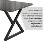 Mesa Para Sala De Jantar Retangular 120x90cm Mdf Com Vidro Im