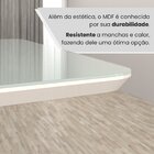 Mesa Para Sala De Jantar Retangular 120x90cm Mdf Com Vidro Lu