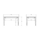 Mesa Para Sala De Jantar Retangular 140x90cm Columbia