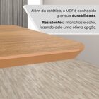 Mesa Para Sala De Jantar Retangular 160x90cm Mdf Lunna Marrom