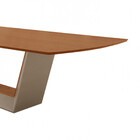 Mesa Para Sala De Jantar Rubi 220cm Madeira Tampo Barril Lami