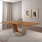 Mesa Para Sala De Jantar Rubi 220cm Madeira Tampo Barril Lami