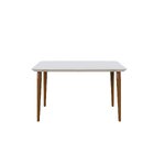 Mesa Para Sala De Jantar Tampo Vidro/mdf Retangular Studio 1.