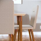 Mesa Para Sala De Jantar Tampo Vidro/mdf Retangular Studio 1.