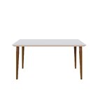 Mesa Para Sala De Jantar Tampo Vidro/mdf Retangular Studio 1.