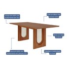 Mesa Para Sala De Jantar Valentina 210cm Retangular Sem Vidro