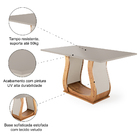 Mesa Para Sala De Jantar Veneto 1,60m Viero