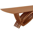 Mesa Para Sala De Jantar Vênus 220cm Madeira Tampo Barril Lam