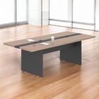 Mesa Para Sala De Reunião 2,40 M Paris Nogueira Preto