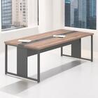 Mesa Para Sala De Reunião 4 Lugares Lazio Noce Preto