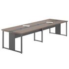 Mesa Para Sala De Reunião 6 Lugares Londres Freijó Preto