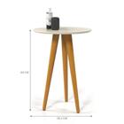 Mesa Para Sala Oval Lateral Tianjin Off White