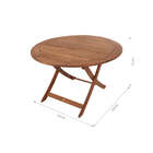 Mesa Para Varanda 120 Cm Dobrável - Jatobá - Meu Móvel De Mad