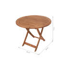 Mesa Para Varanda 90 Cm Dobrável - Jatobá - Meu Móvel De Made