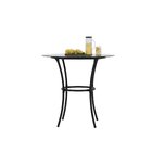 Mesa Para Varanda Eclipse Tampo De Vidro Redondo Yescasa Pret