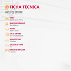 Mesa Patros 220 Cm Madeira E Vidro Mobillare