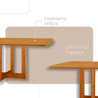 Mesa Patros Tampo 120 Laminado Barril Com 4 Cadeiras Malta Go