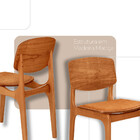 Mesa Patros Tampo 120 Laminado Barril Com 4 Cadeiras Malta Go