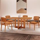 Mesa Patros Tampo 120 Laminado Barril Com 4 Cadeiras Malta Go