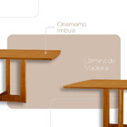 Mesa Patros Tampo 120cm Laminado Barril Com 4 Cadeiras Eva Mo