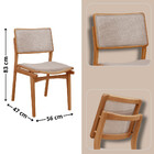 Mesa Patros Tampo 120cm Laminado Barril Com 4 Cadeiras Eva Mo