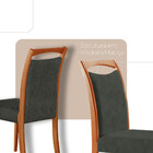 Mesa Patros Tampo 120cm Laminado Barril Com 4 Cadeiras Muniqu