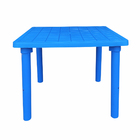 Mesa Pé Móvel Quadrada Azul