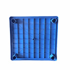 Mesa Pé Móvel Quadrada Azul