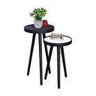 Mesa Pé Palito Lateral Pequena Canto Apoio Sofá Redonda Decor