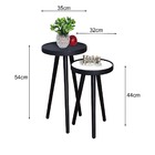 Mesa Pé Palito Lateral Pequena Canto Apoio Sofá Redonda Decor