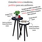 Mesa Pé Palito Lateral Pequena Canto Apoio Sofá Redonda Decor