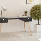 Mesa Pé Palito Martiflex Mart Home Com Duas Gavetas - Mh11 2