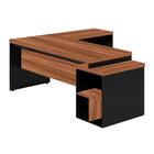 Mesa Pedestal Com "l" - 1,92x1,60m - Workstart - Nogal Sevilh