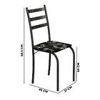 Mesa Pequena Com 4 Cadeiras Preto Indiana Shop Jm