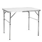 Mesa Pequena De Alumínio Dobrável Portátil Trevalla Branca