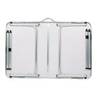 Mesa Pequena De Alumínio Dobrável Portátil Trevalla Branca