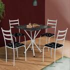 Mesa Pequena Para Cozinha 4 Cadeiras Branco Havaí Shop Jm