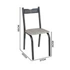 Mesa Pequena Para Cozinha 4 Cadeiras Preto Carvalho Manteiga