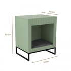 Mesa Pet Mel Laqueado Verde