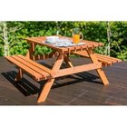 Mesa Picnic Com 2 Bancos Madeira Maciça Ipanema Mestra Móveis