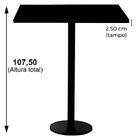 Mesa Pisa Beta Bistrô Fratini 107,50cm (a) Disco Redondo Bran
