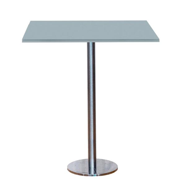 Mesa Pisa Beta Bistrô Fratini 107,50cm (a) Disco Redondo Inox