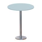 Mesa Pisa Beta Bistrô Fratini 107,50cm (a) Disco Redondo Inox