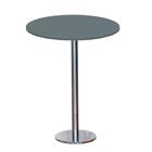 Mesa Pisa Beta Bistrô Fratini 107,50cm (a) Disco Redondo Inox