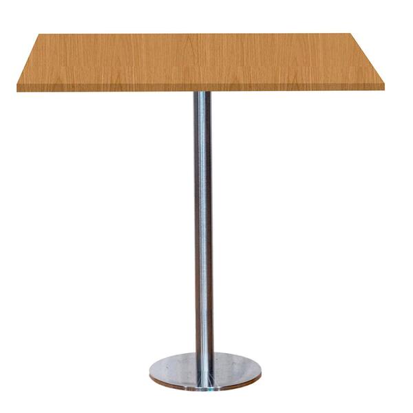Mesa Pisa Beta Bistrô Fratini 107,50cm (a) Disco Redondo Inox