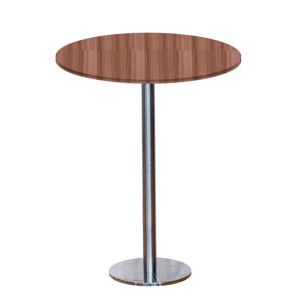Mesa Pisa Beta Bistrô Fratini 107,50cm (a) Disco Redondo Inox