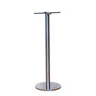 Mesa Pisa Beta Bistrô Fratini 107,50cm (a) Disco Redondo Inox